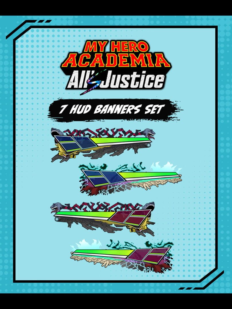 My Hero Academia All's Justice: 7 HUD Banners Set