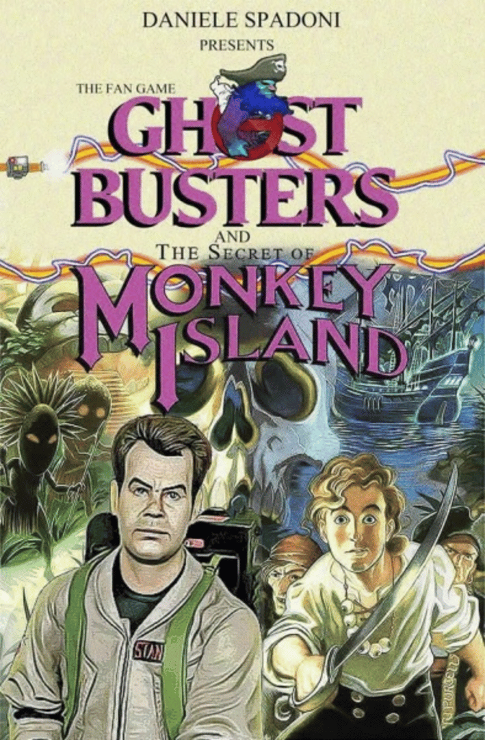 The Fan Game - Ghostbusters and The Secret of Monkey Island Cover
