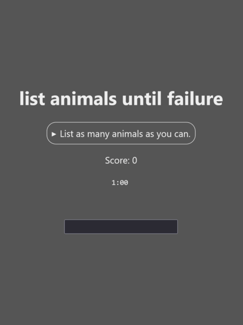 List Animals Until Failure Cover