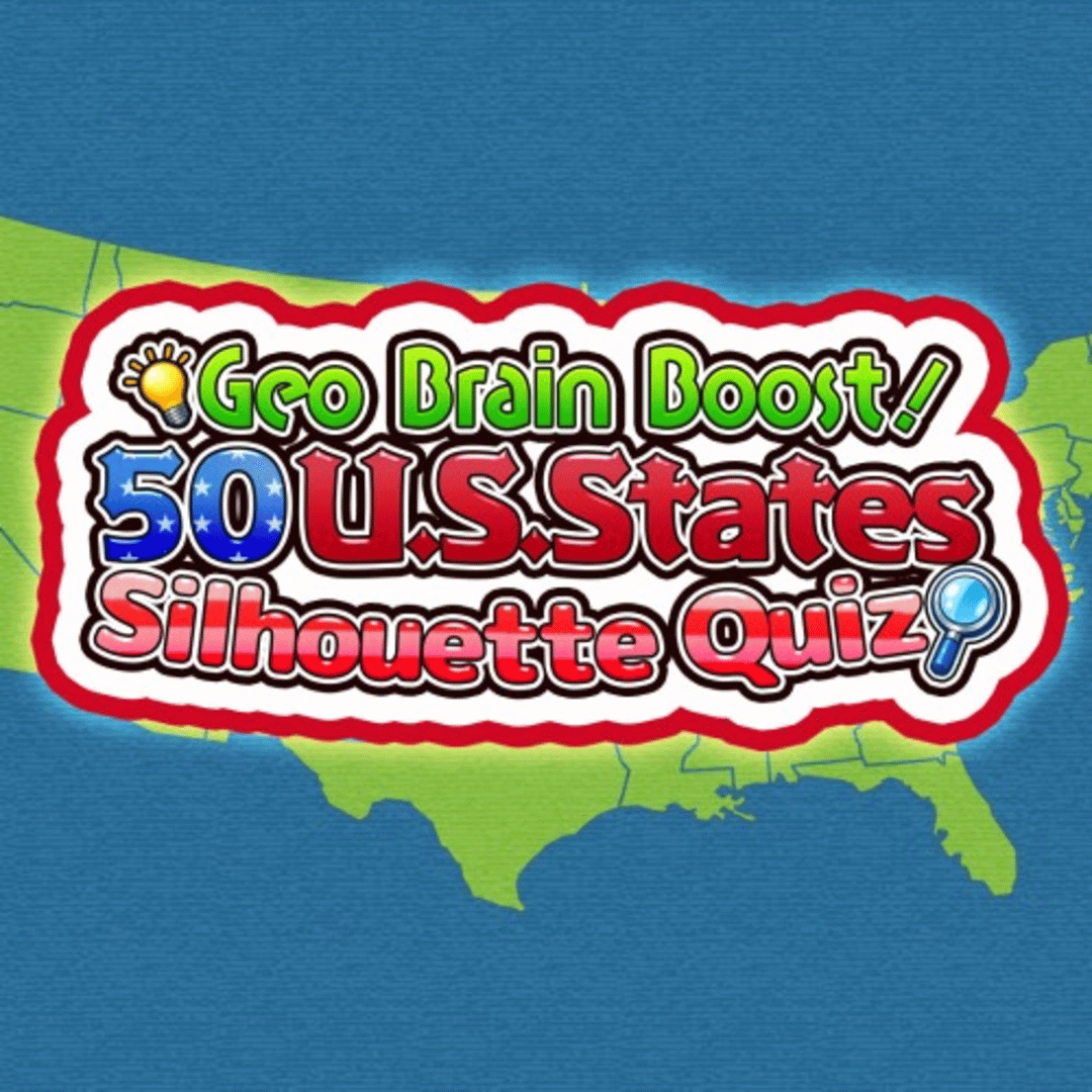 Geo Brain Boost! 50 U.S. States Silhouette Quiz Cover
