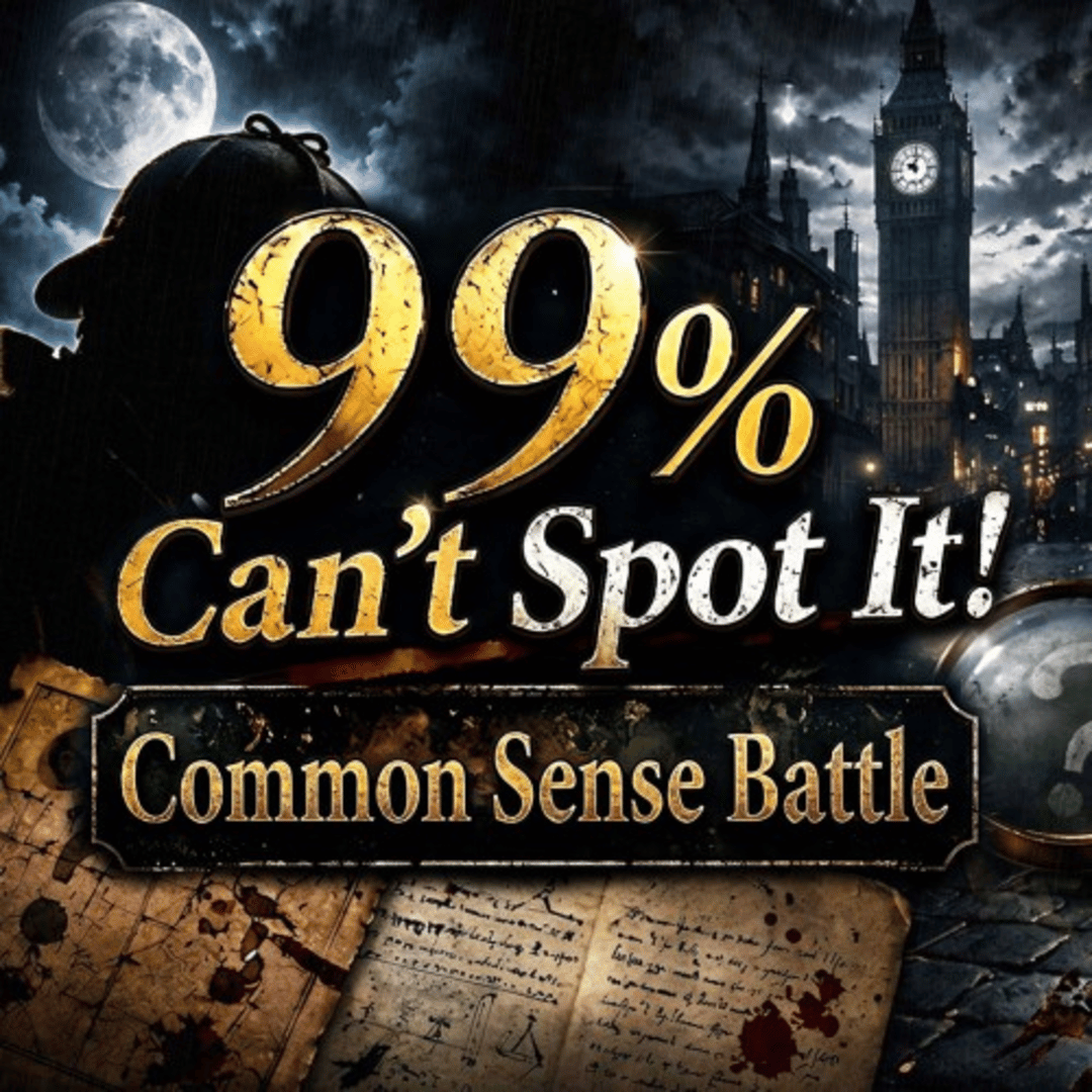 99% Can't Spot It! Common Sense Battle Cover