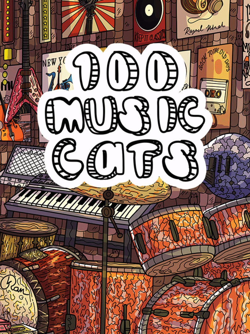 100 Music Cats Cover