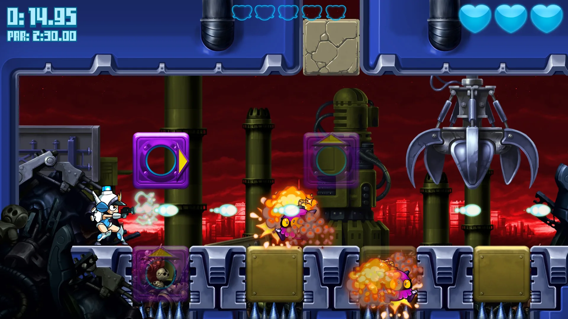 Captura de pantalla - Mighty Switch Force! Hyper Drive Edition