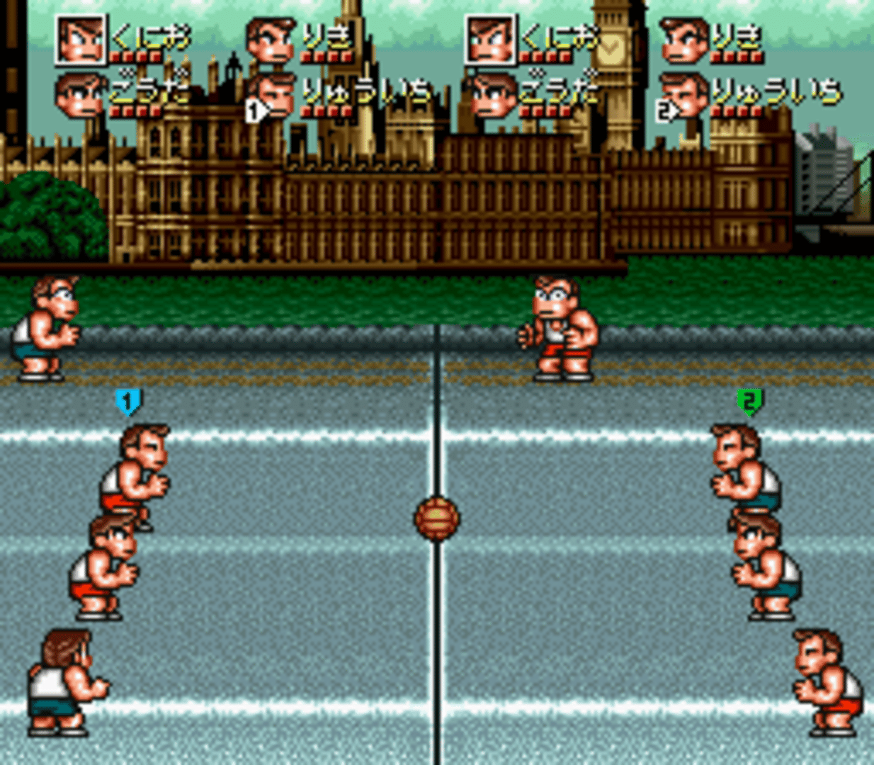 Kunio-kun no Dodgeball Da yo Zenin Shuugou!: Tournament Special screenshot