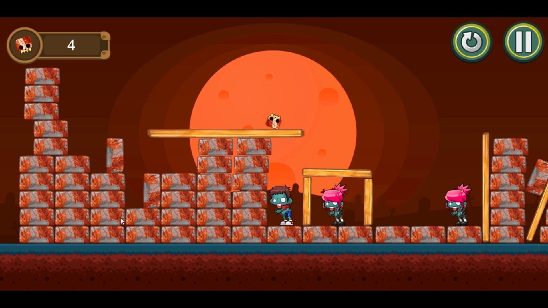 SlingSkull Zombies: The Dawn - Screenshot