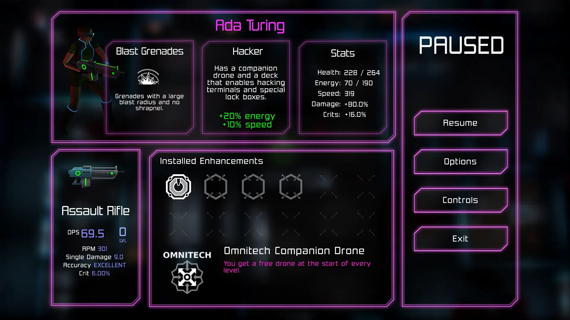 Captura de pantalla - Neon Chrome