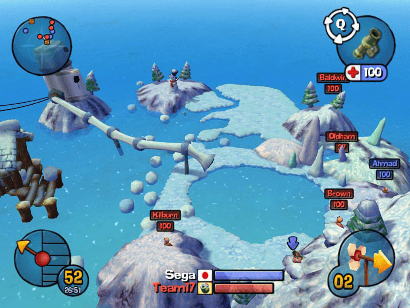 Worms 3D screenshot