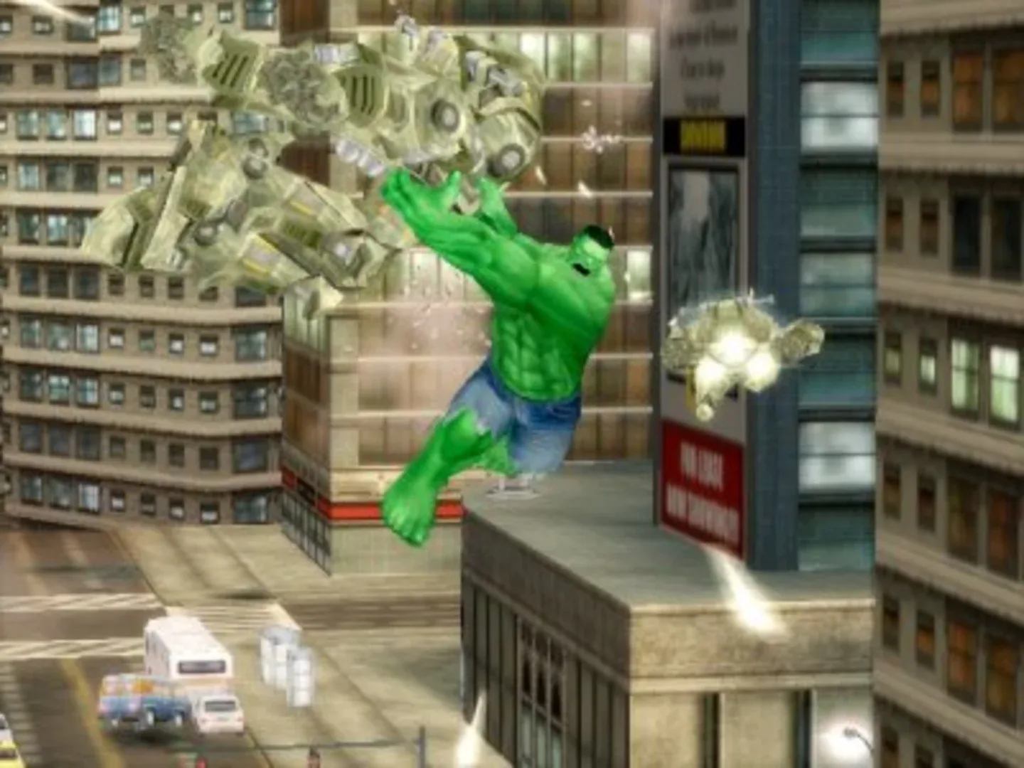 Captura de pantalla - The Incredible Hulk: Ultimate Destruction