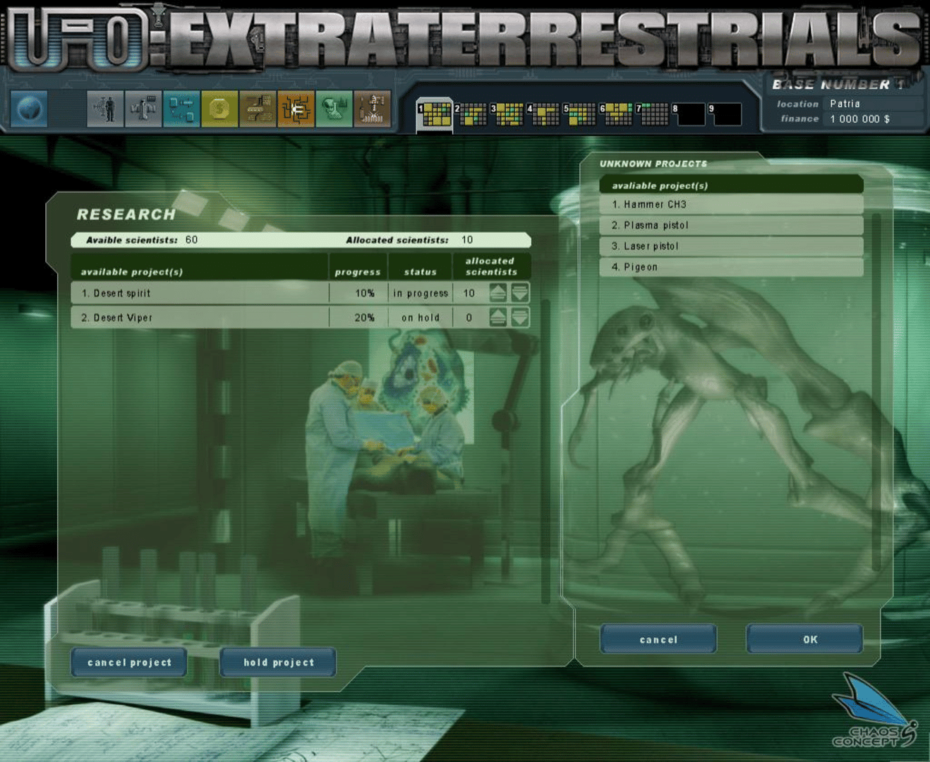 UFO: Extraterrestrials - Gold Edition screenshot