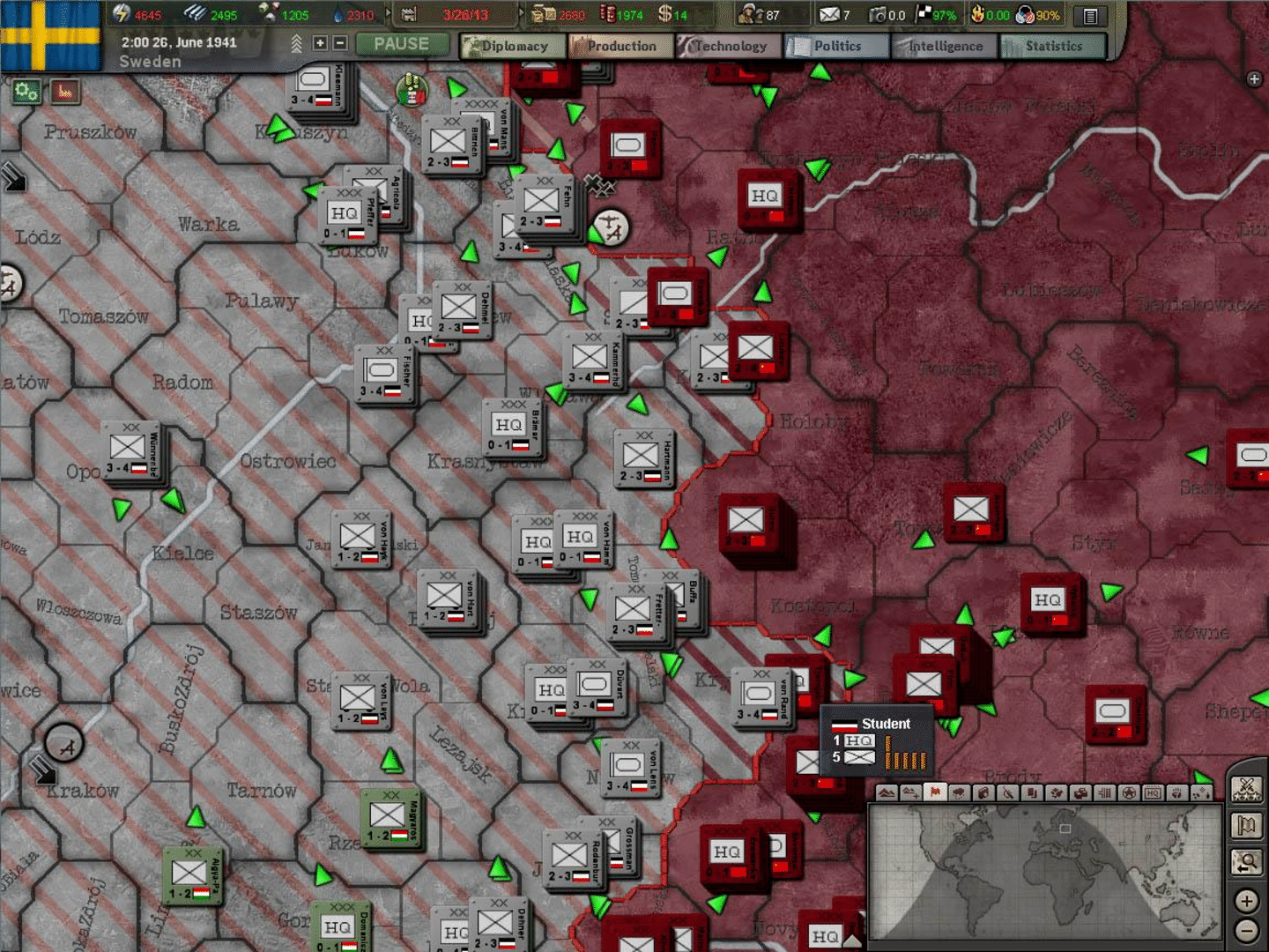 Hearts of Iron III: Semper Fi screenshot