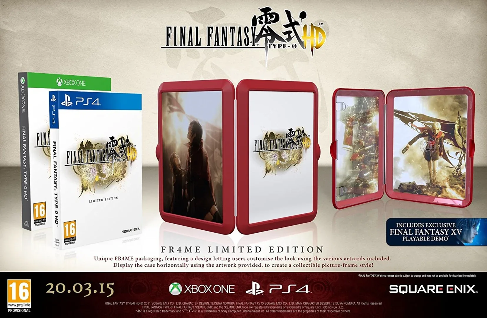 Final Fantasy Type-0 HD: Fr4me Limited Edition