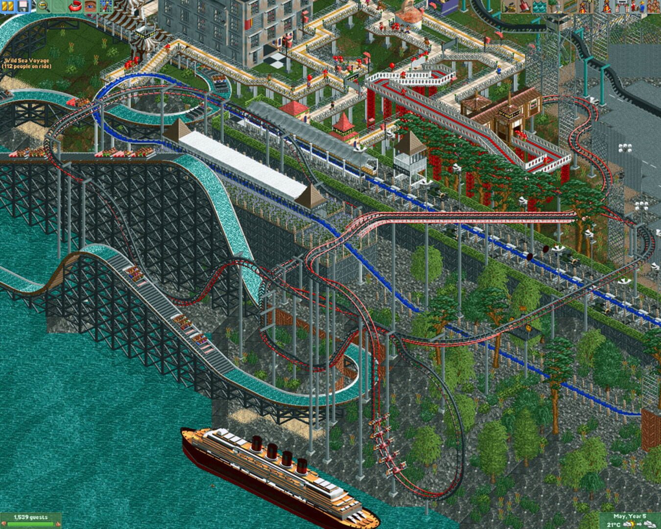 Captura de pantalla - RollerCoaster Tycoon 2: Time Twister