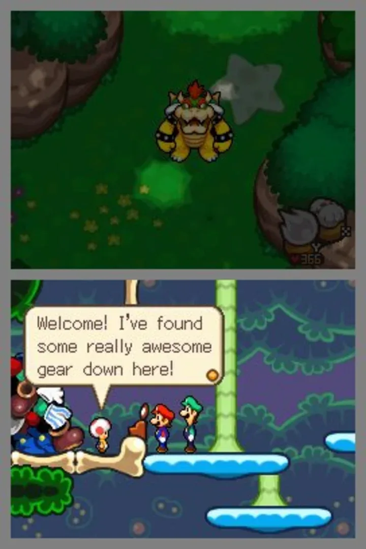 Captura de pantalla - Mario & Luigi: Bowser's Inside Story
