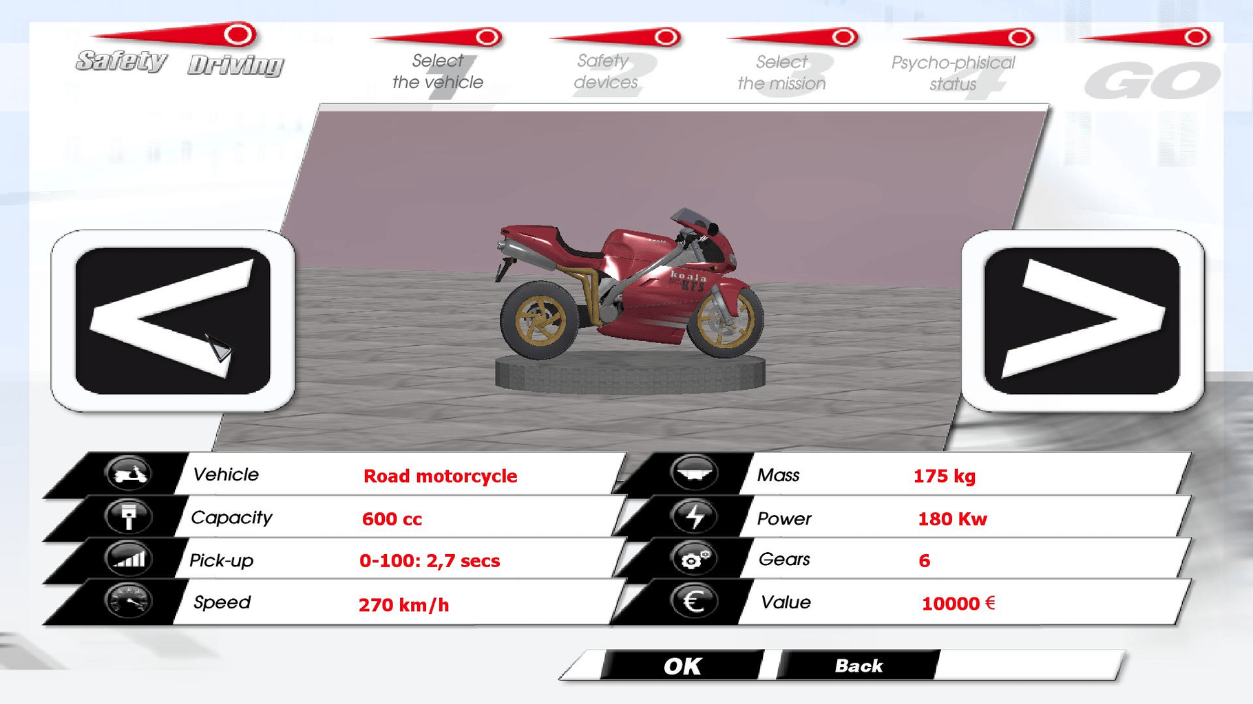 Safety Driving Simulator: Motorbike screenshot