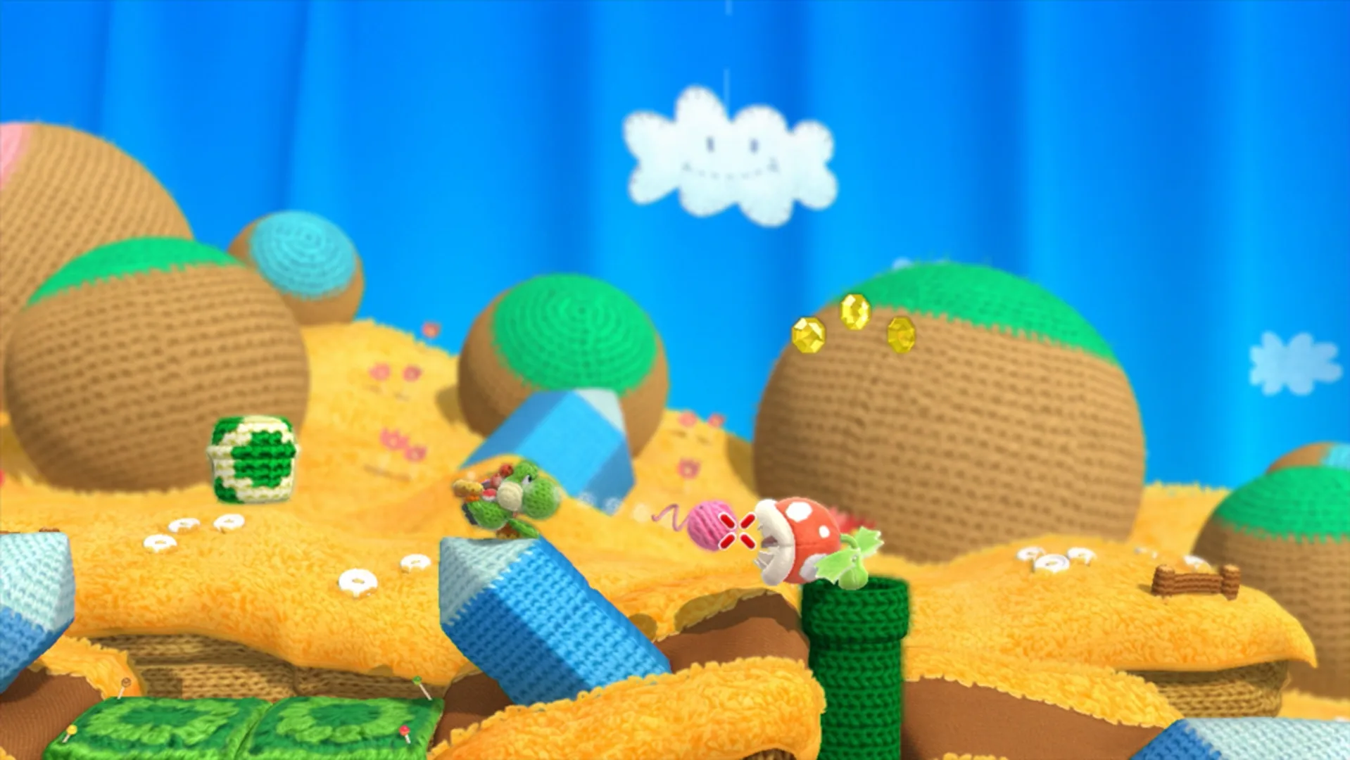 Captura de pantalla - Yoshi's Woolly World