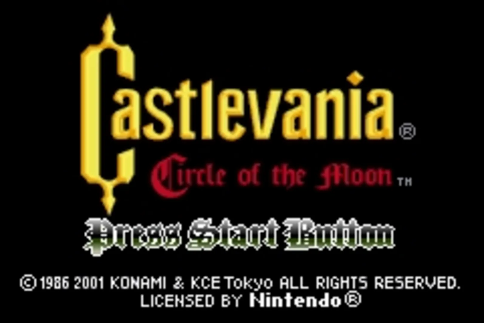 Captura de pantalla - Castlevania: Circle of the Moon