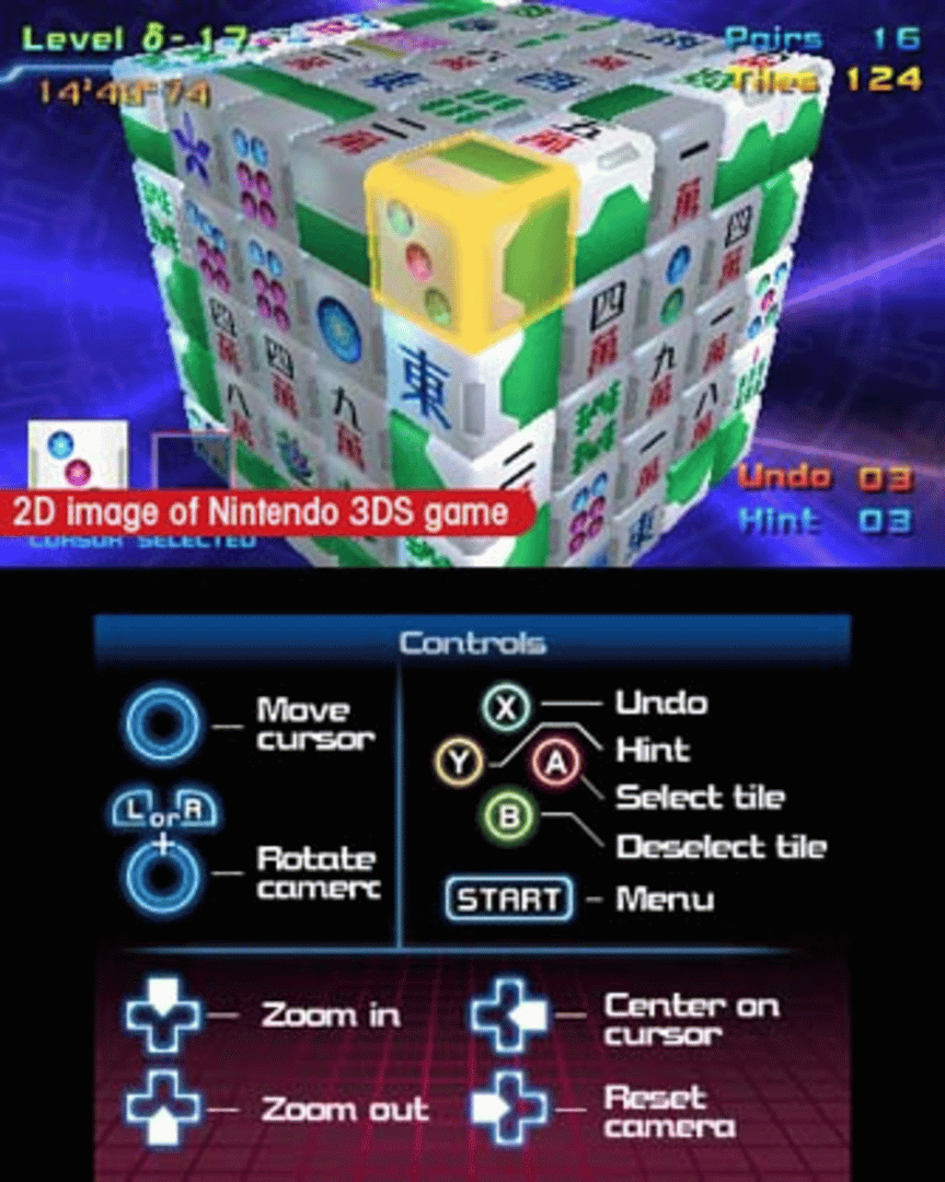 Mahjong Cub3d screenshot