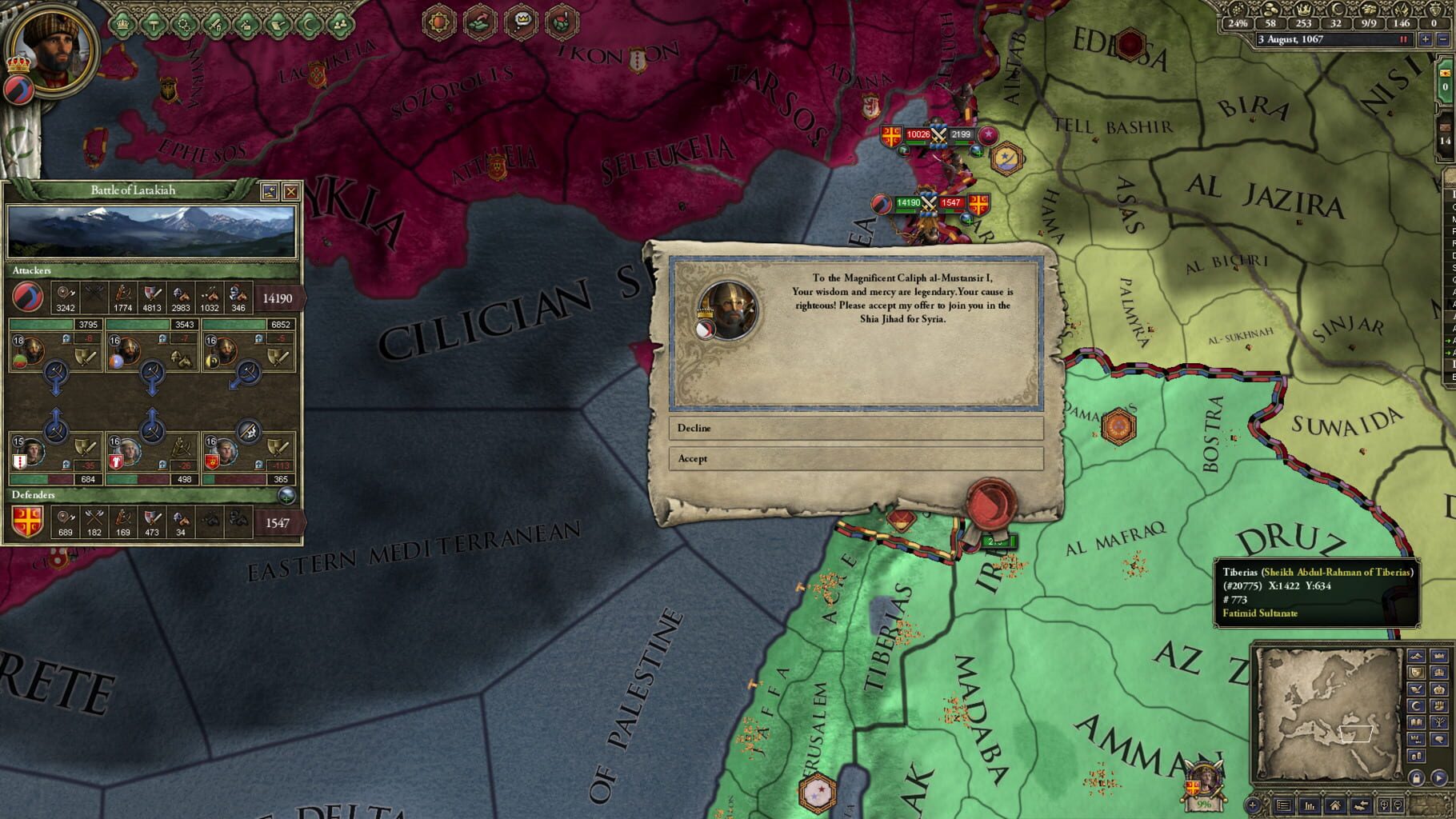 Captura de pantalla - Crusader Kings II: Sword of Islam