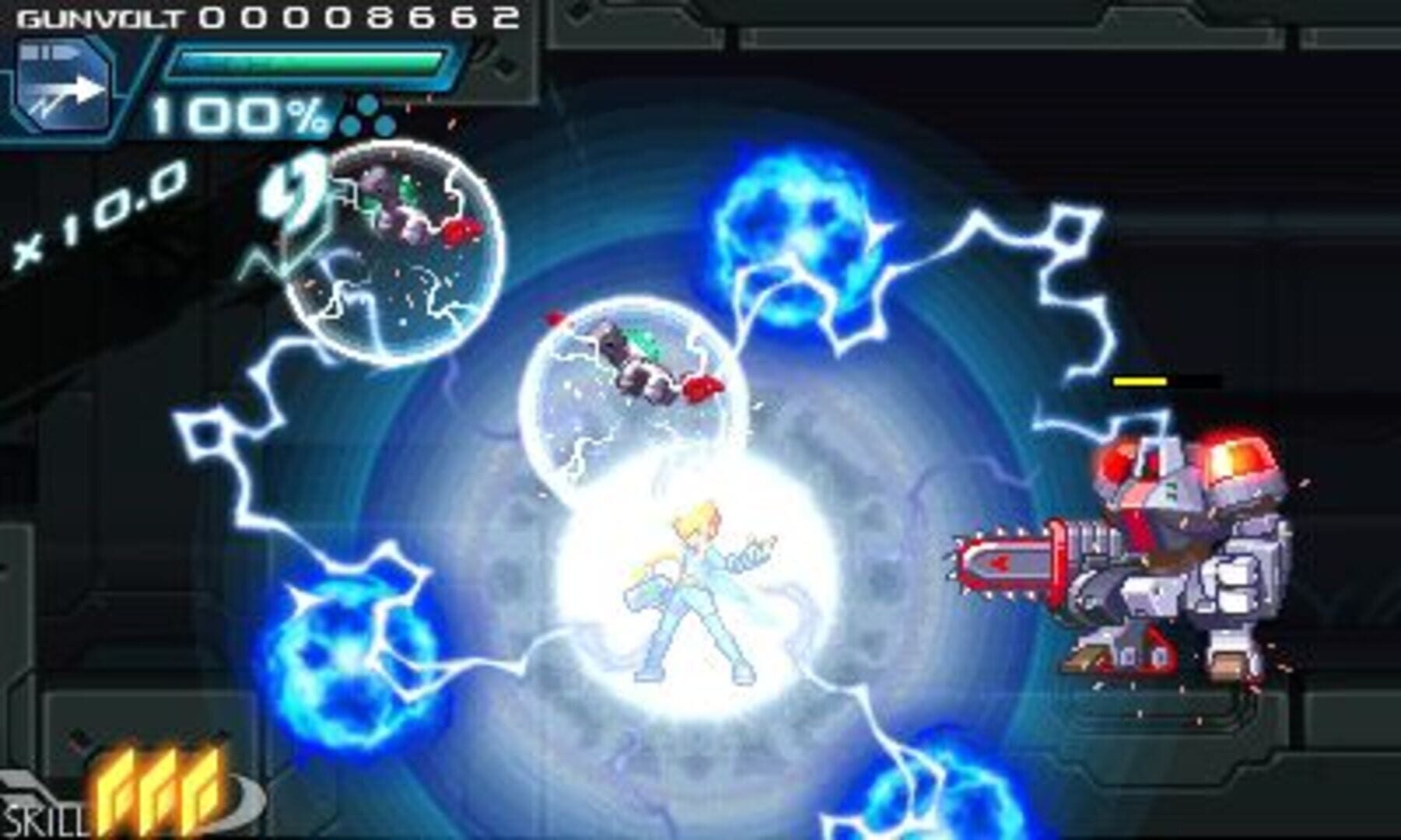 Captura de pantalla - Azure Striker Gunvolt