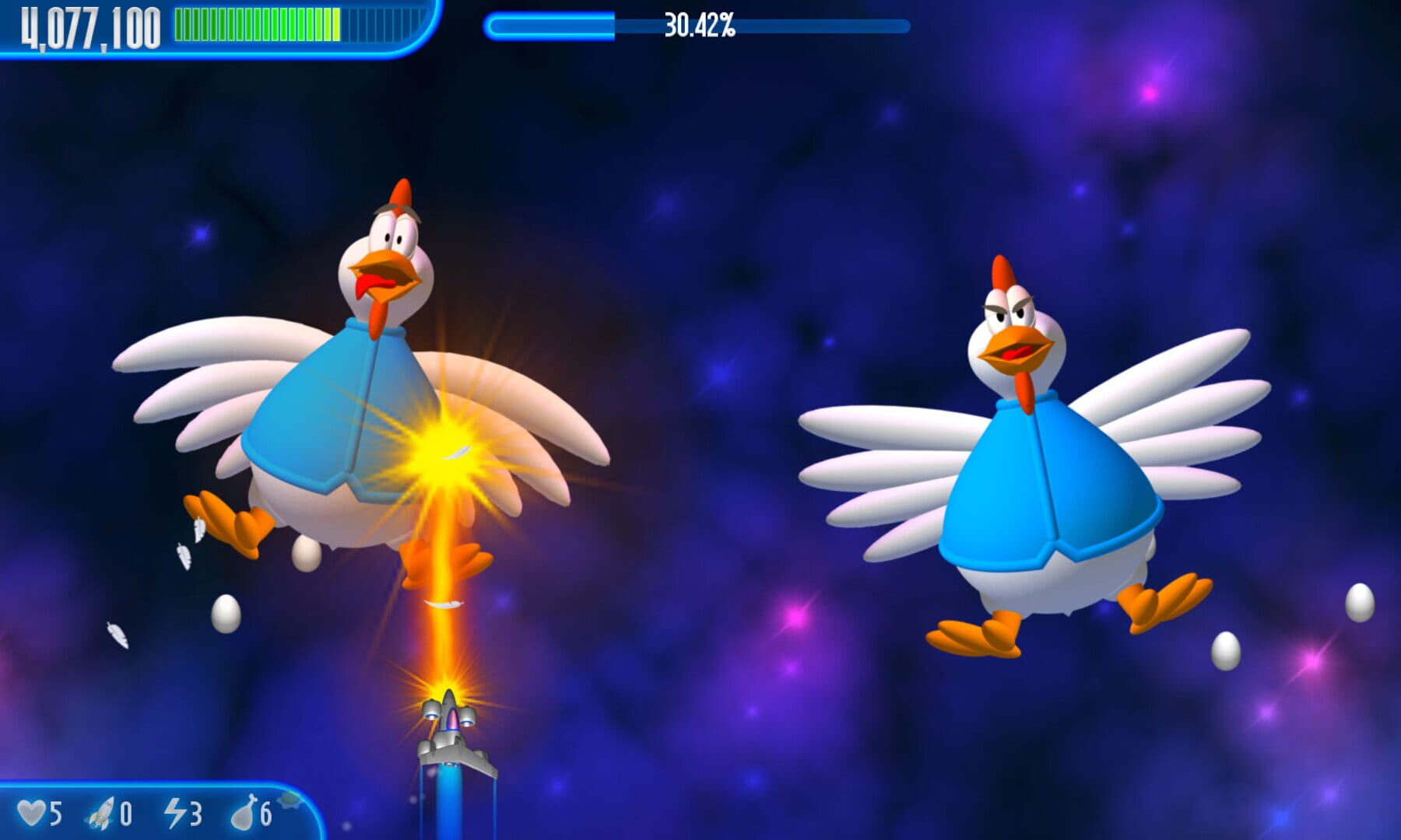 Captura de pantalla - Chicken Invaders 3: Revenge of the Yolk