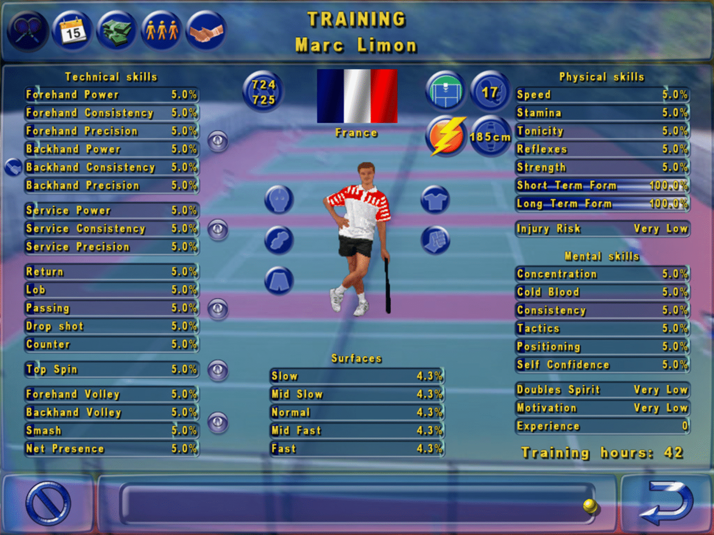 Tennis Elbow Manager screenshot