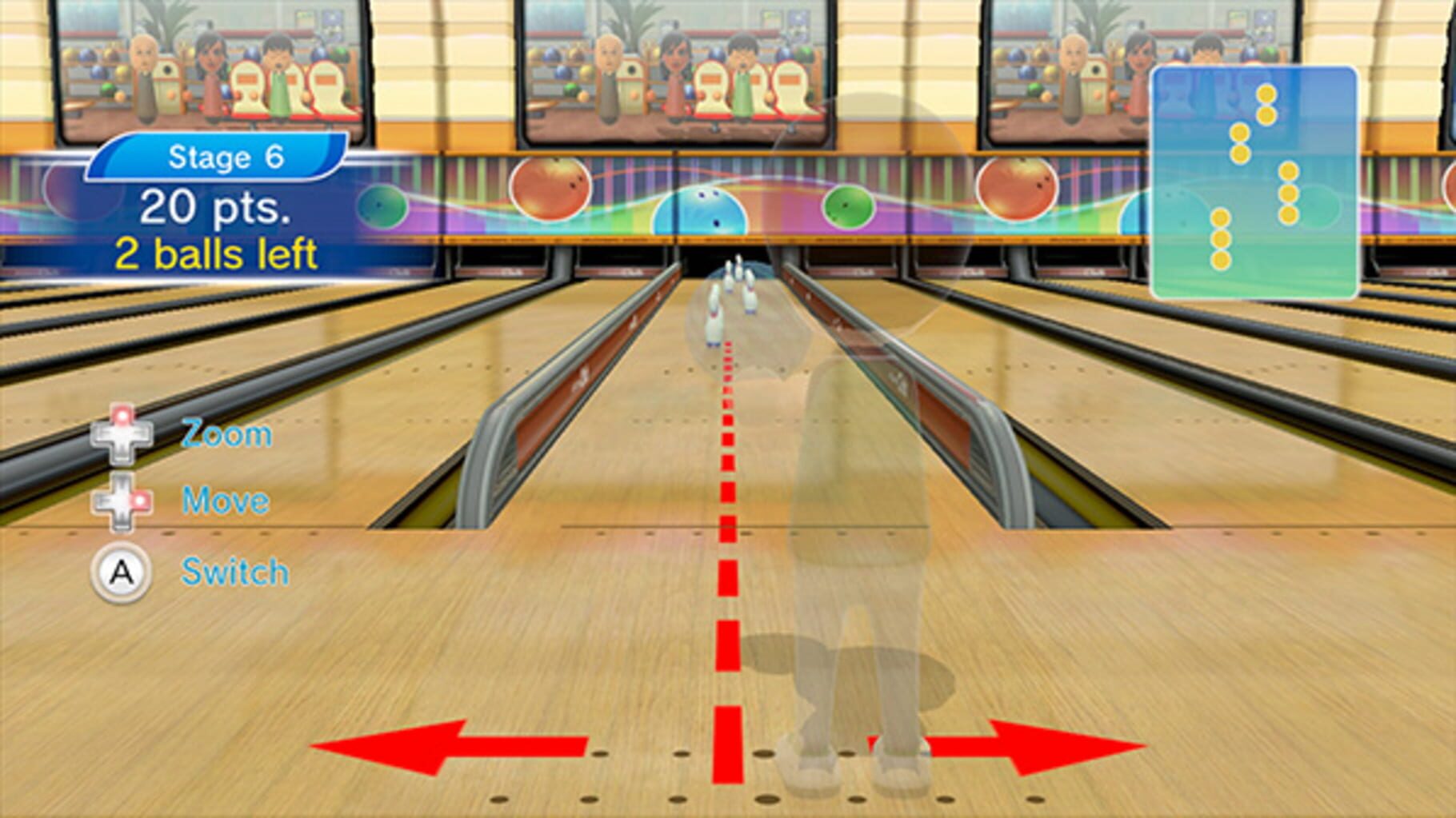 Captura de pantalla - Wii Sports Club: Bowling