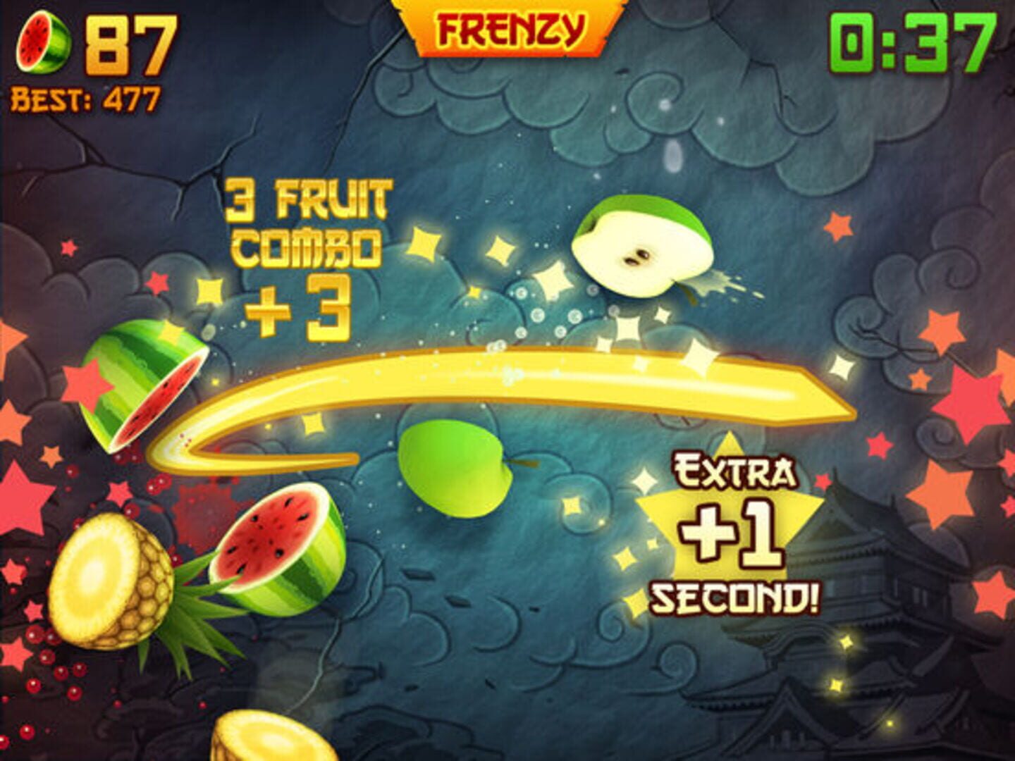 Captura de pantalla - Fruit Ninja