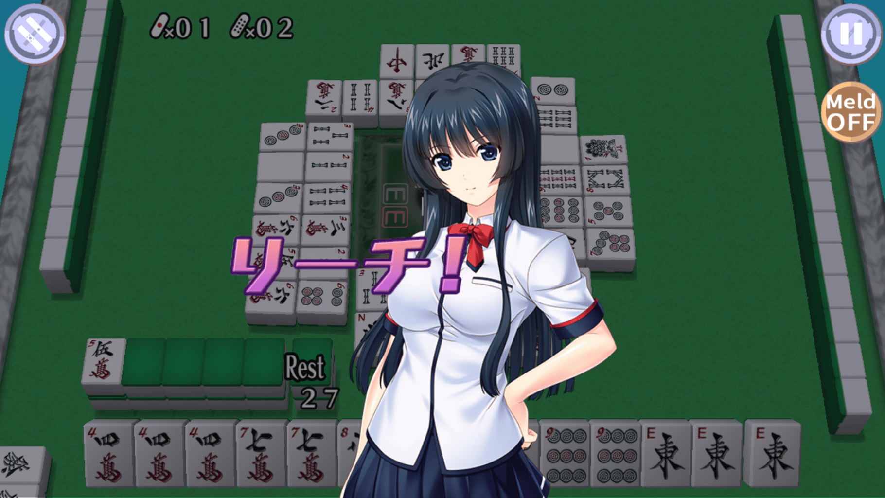 Mahjong Pretty Girls Battle: School Girls Edition screenshot