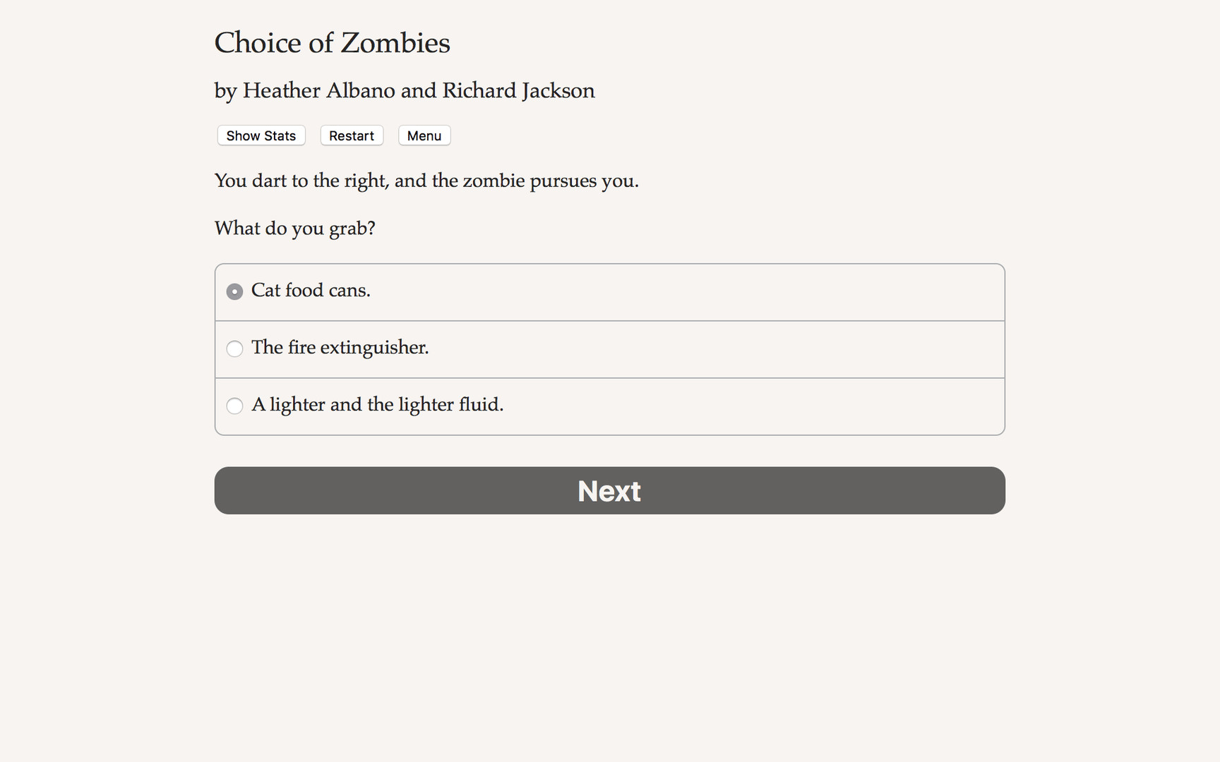 Choice of Zombies screenshot