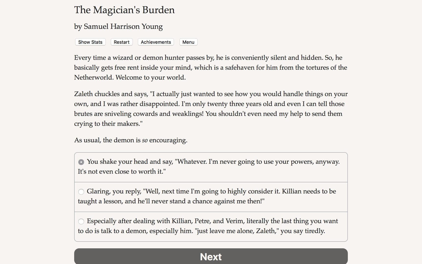 The Magician's Burden - Screenshot
