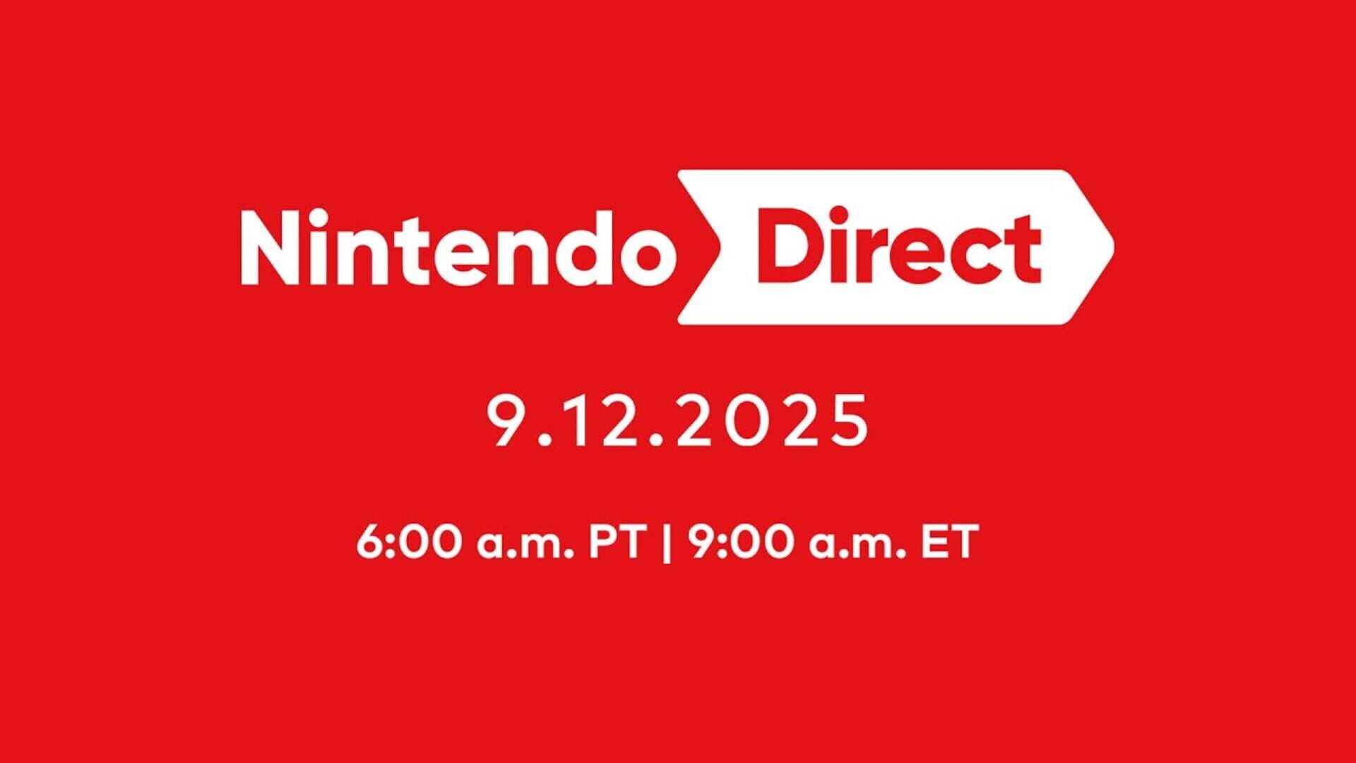 Nintendo Direct 9.12.2025 logo