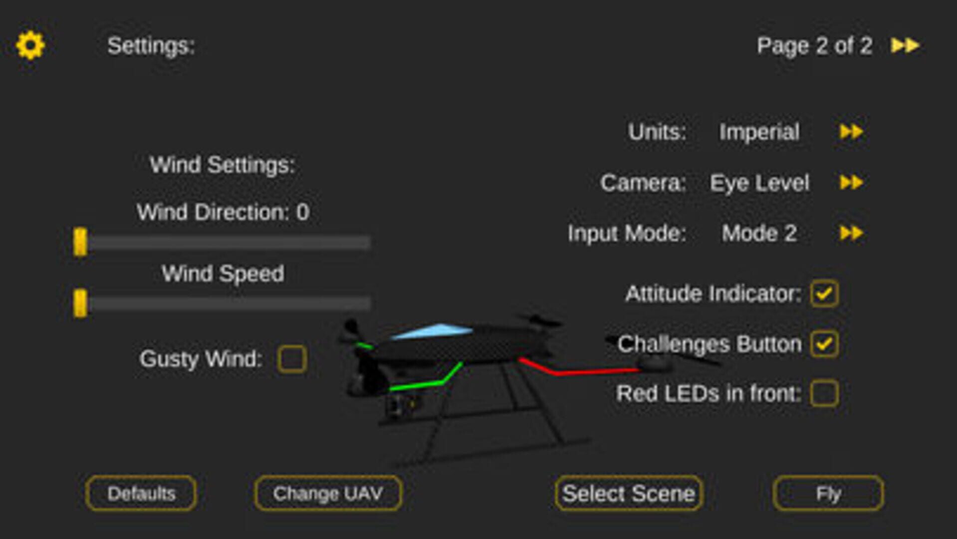 QuadcopterFx Simulator - Screenshot