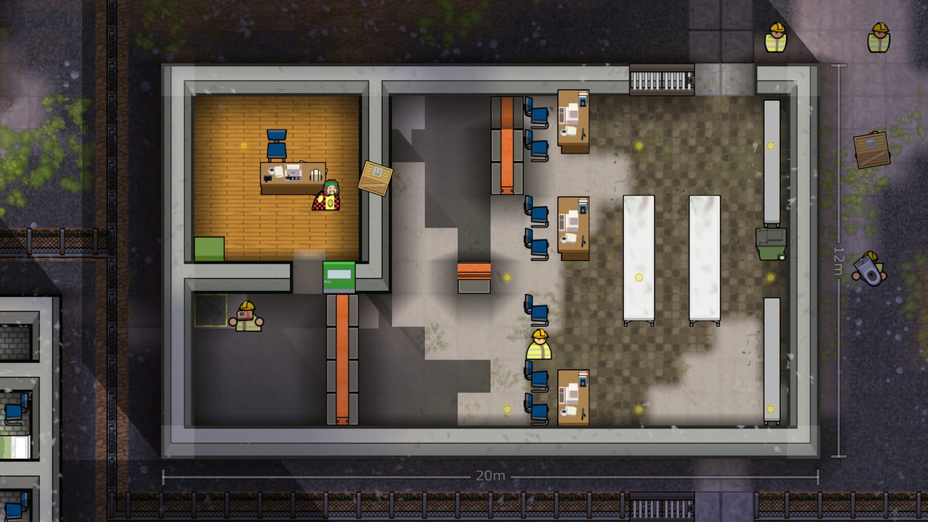 Captura de pantalla - Prison Architect: All Day and a Night Edition