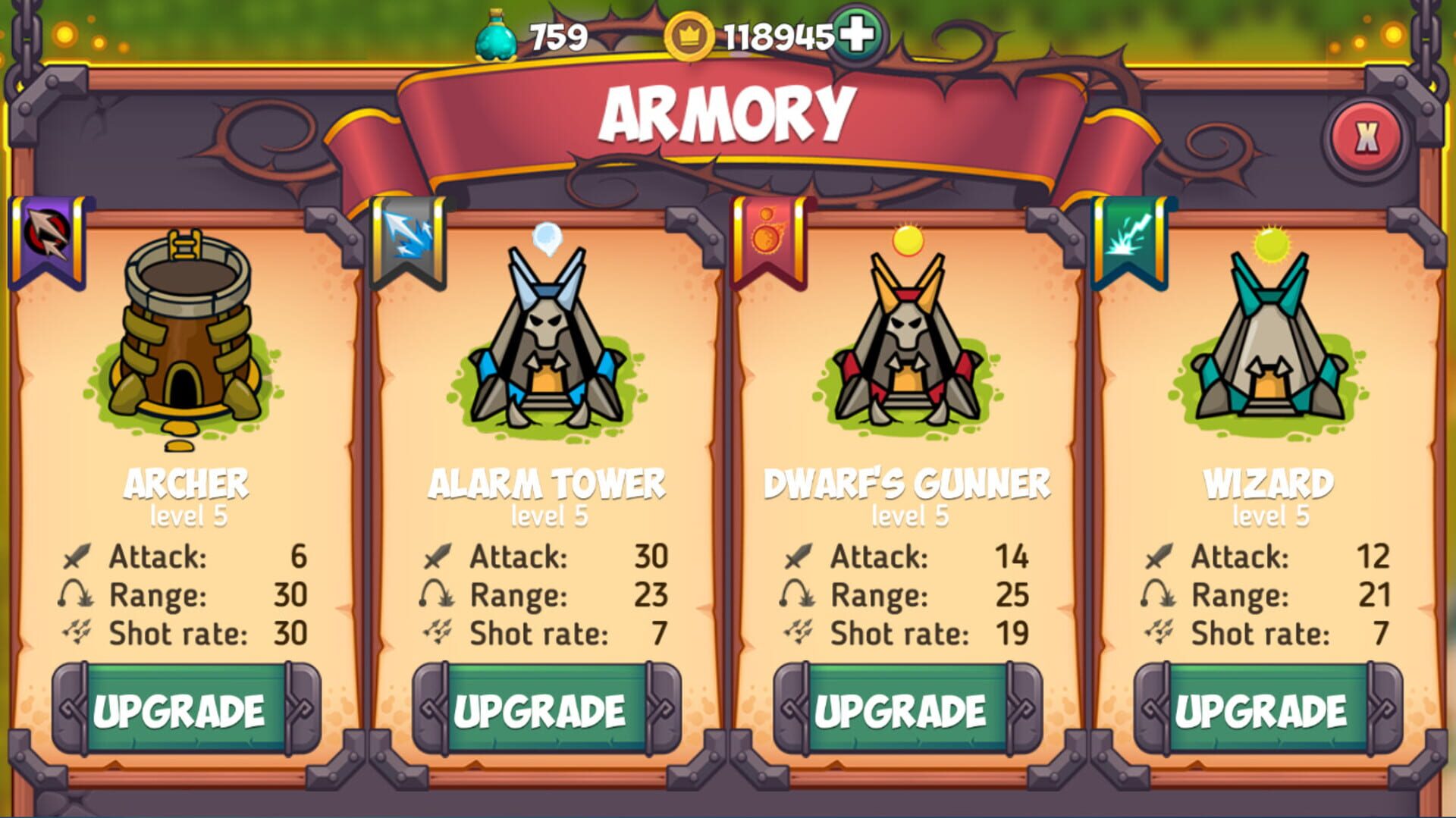 Tower Defense - Fantasy Tower Game - Screenshot
