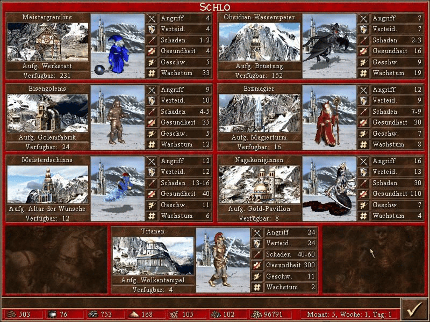 Heroes of Might and Magic III: The Restoration of Erathia screenshot