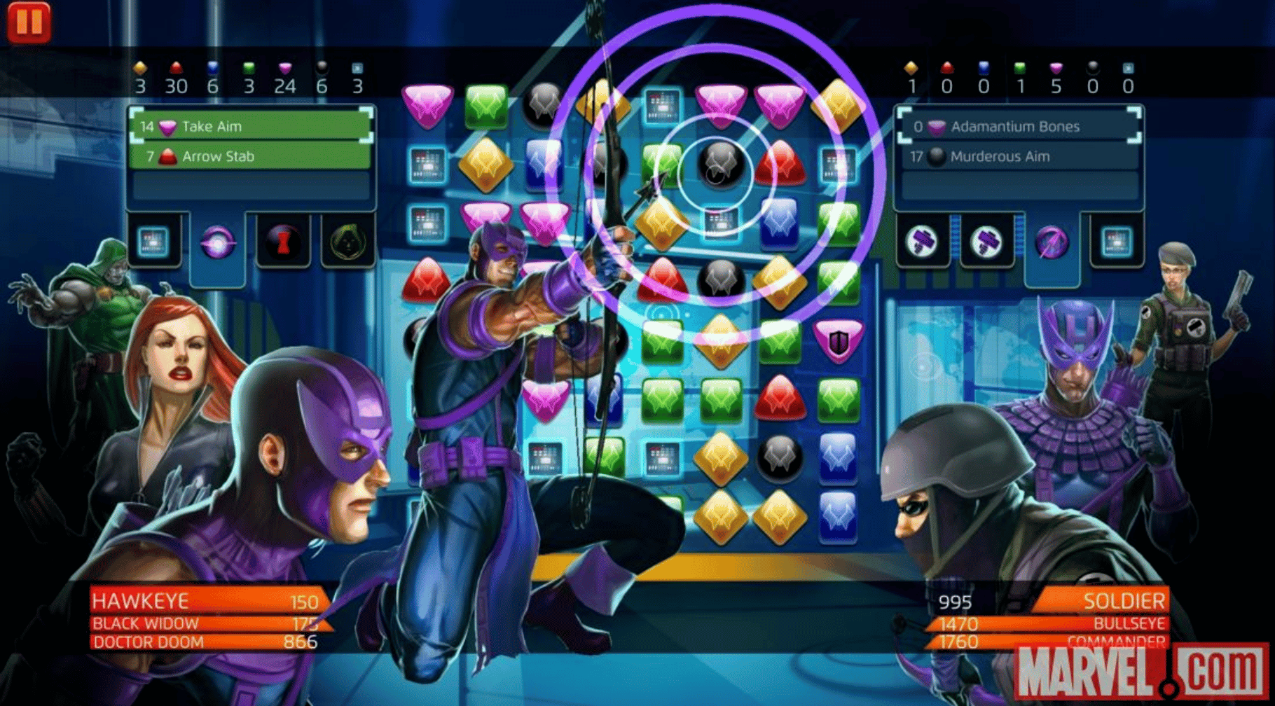 Marvel Puzzle Quest screenshot