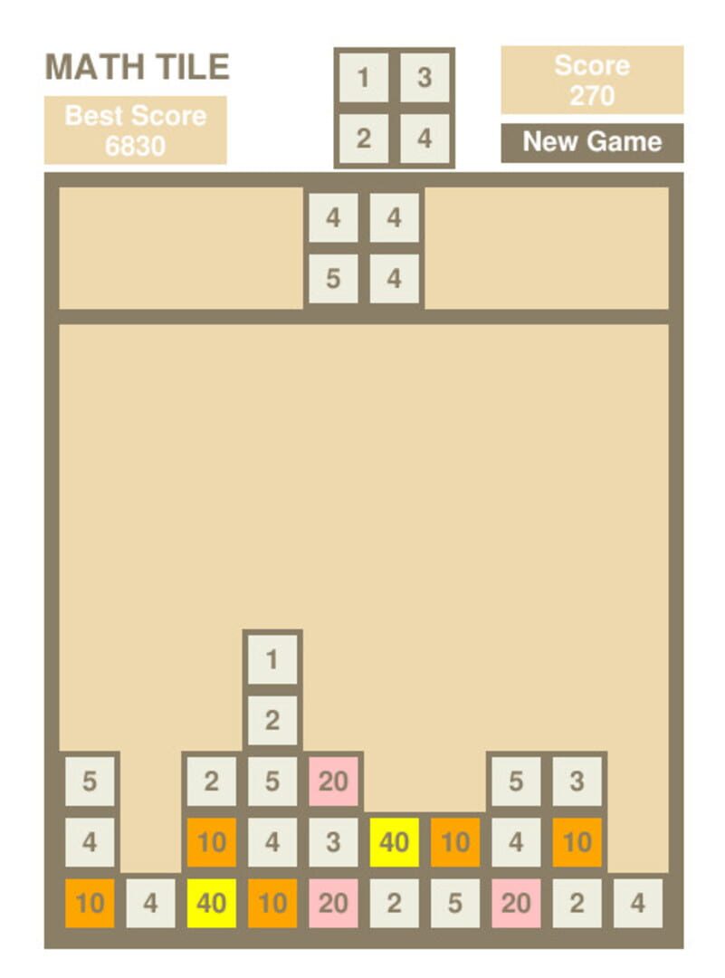 Math Tile - Screenshot