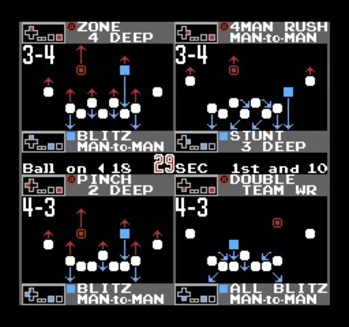 Captura de pantalla - NES Play Action Football