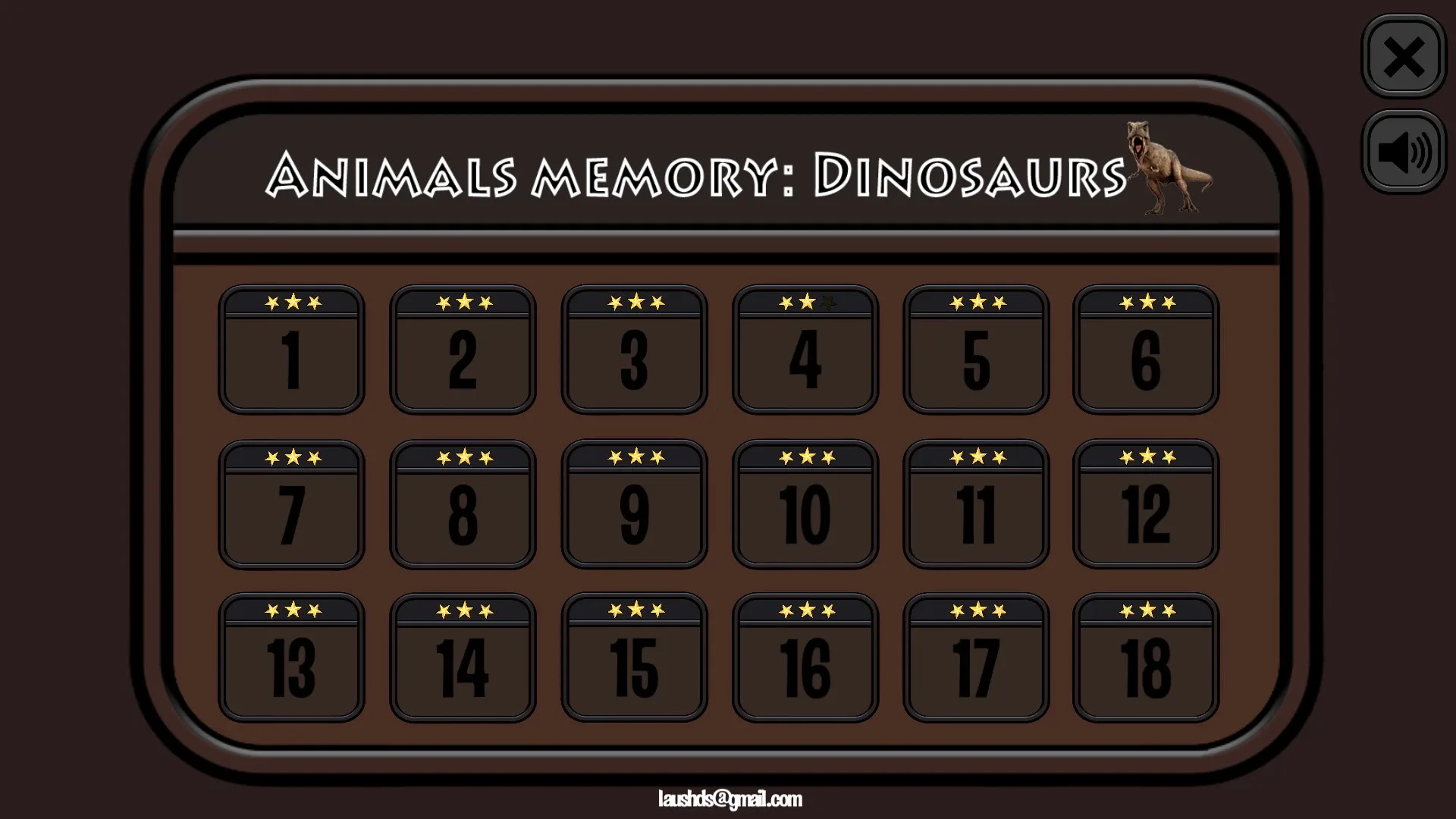 Animals Memory: Dinosaurs