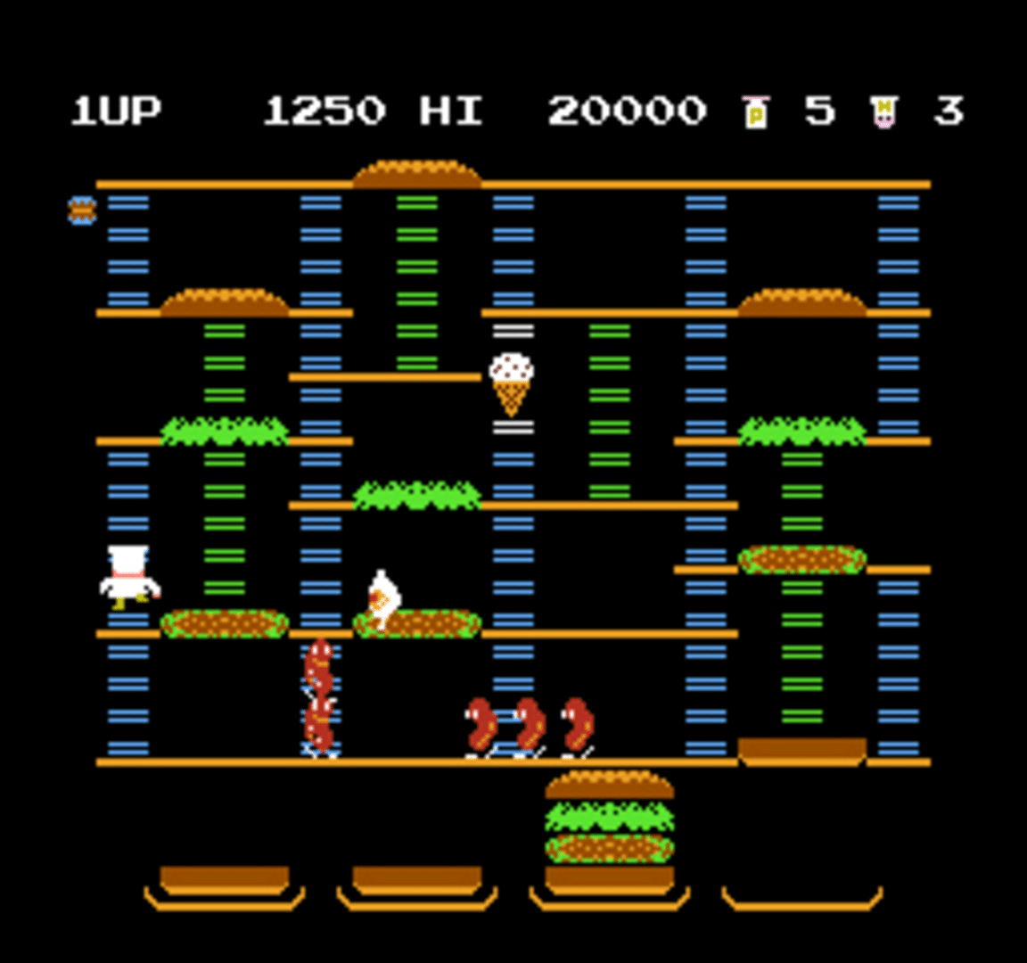 BurgerTime screenshot