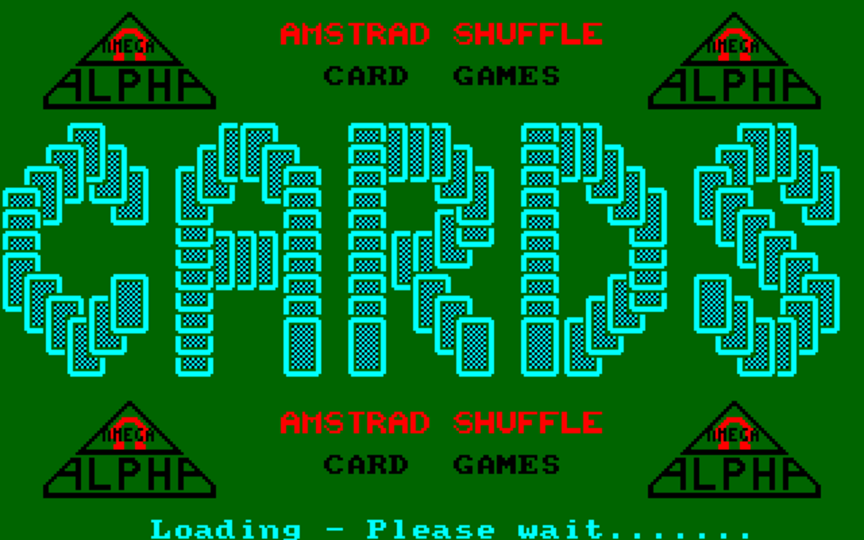 Amstrad Shuffle Card Games Cover