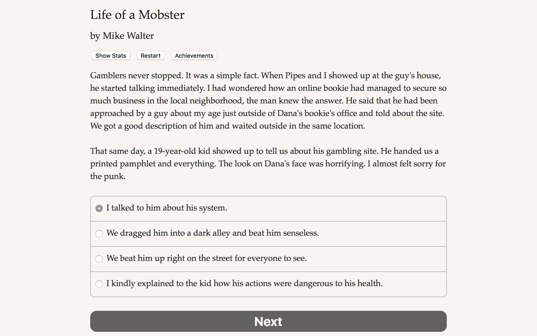 Life of a Mobster - Screenshot