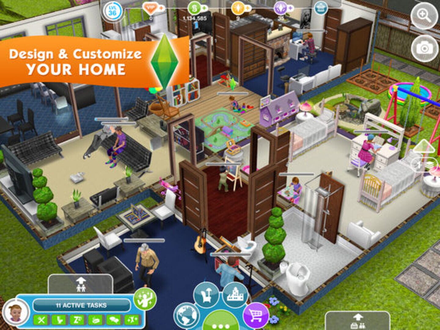 Captura de pantalla - The Sims FreePlay