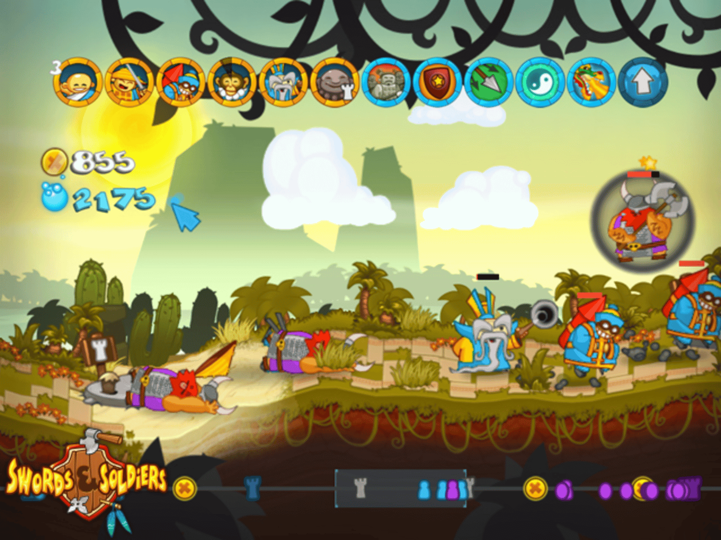 Swords & Soldiers screenshot