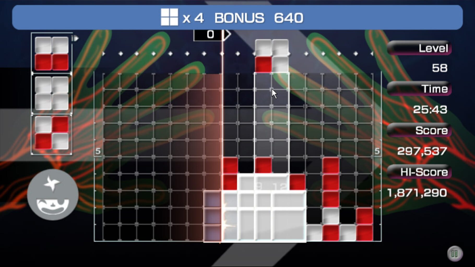 Captura de pantalla - Lumines