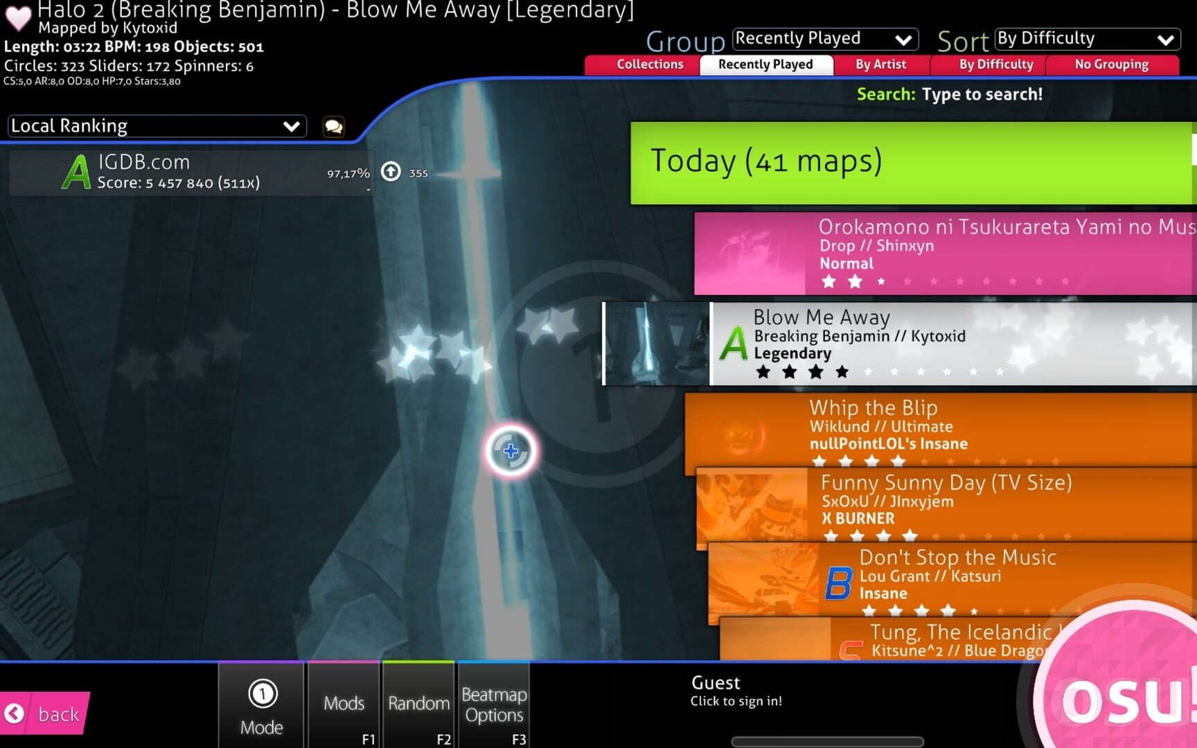 Osu! screenshot