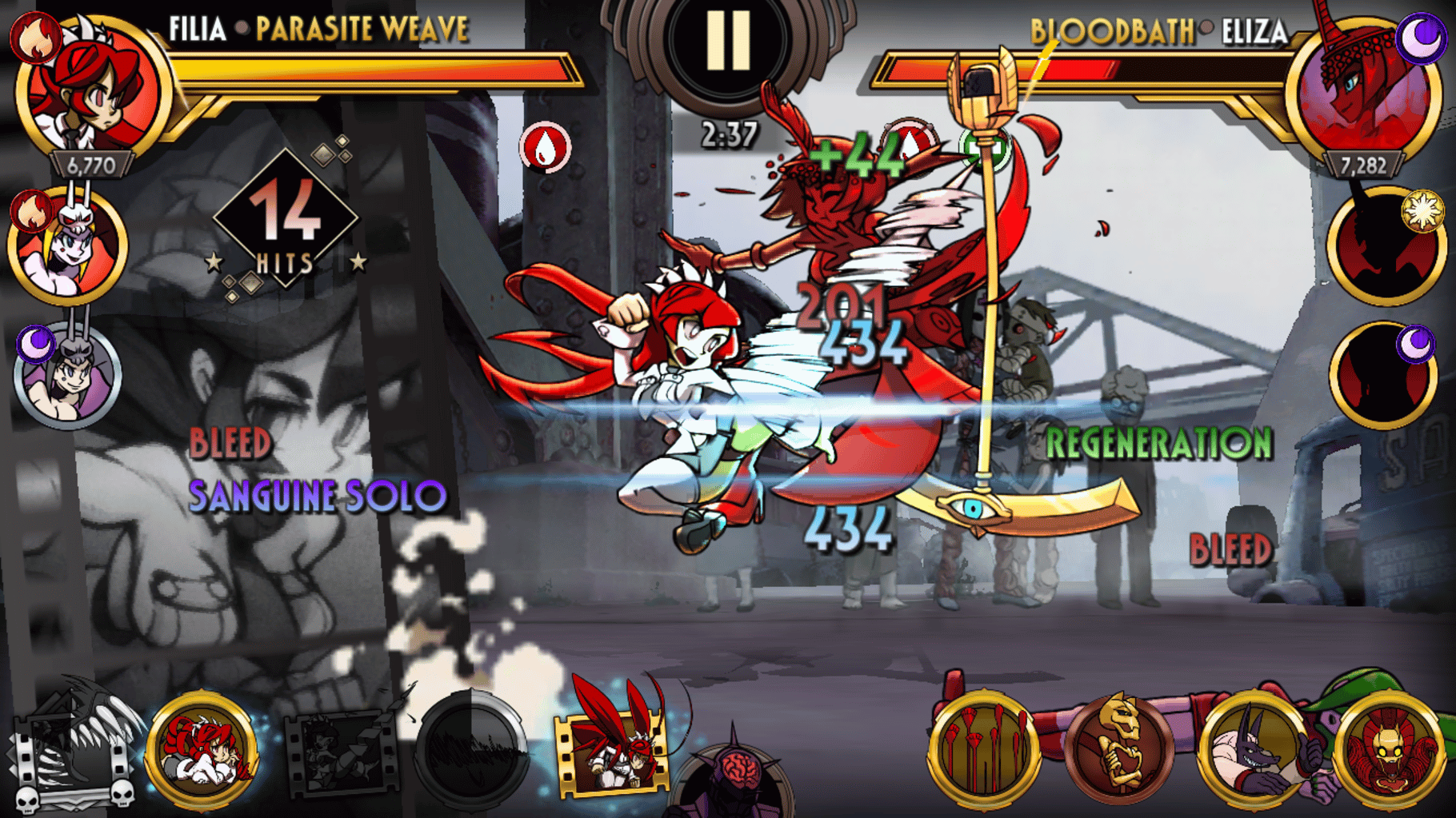 Skullgirls Mobile screenshot