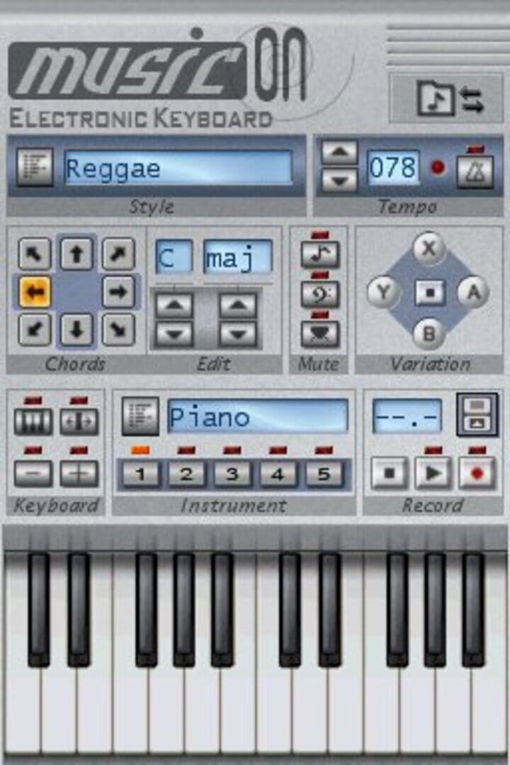 Captura de pantalla - Music On: Electronic Keyboard