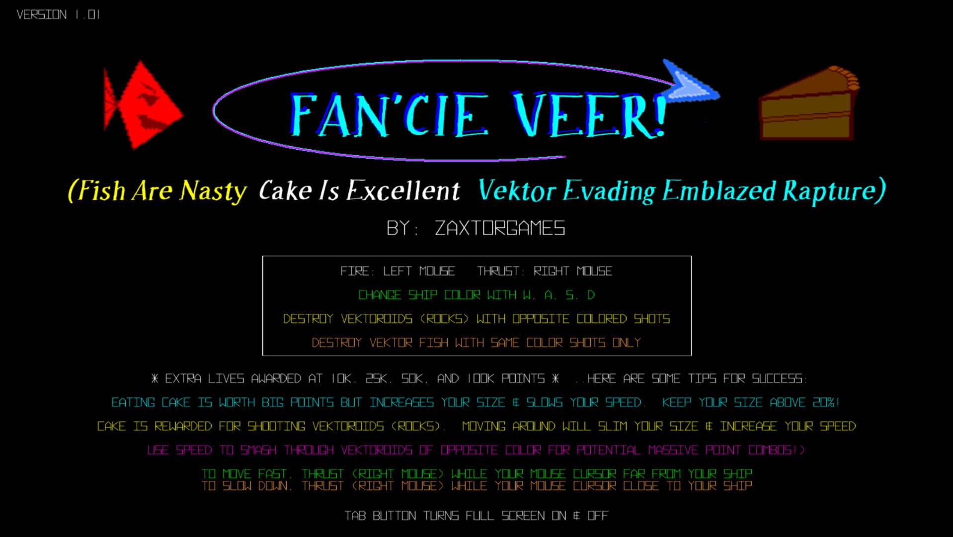 Fan'cie Veer! (Fish Are Nasty, Cake Is Excellent Vektor Evading Emblazed Rapture) - Screenshot
