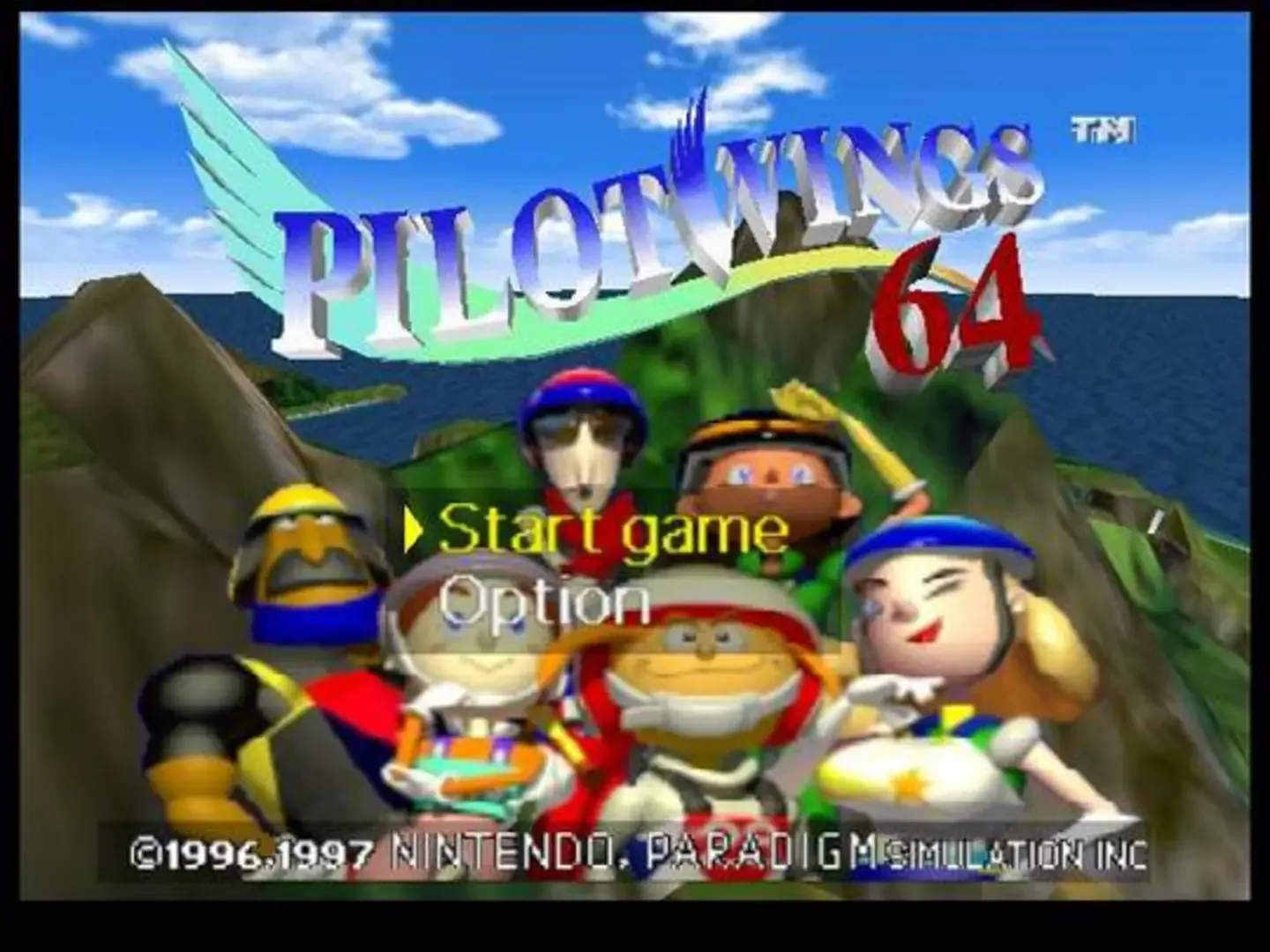 Captura de pantalla - Pilotwings 64
